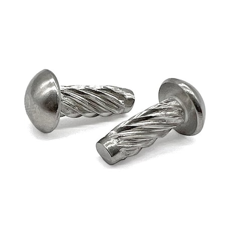 Boltsandnuts.Com U-Drive Screw, #8 x 3/8 in, Plain 18-8 Stainless Steel Round Head 100 PK 8D37RHDSSS-100